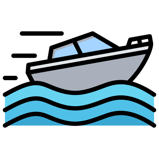 łódź motorowa Generic color lineal-color ikona