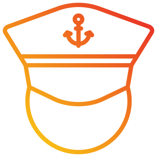 Captain Generic gradient outline icon