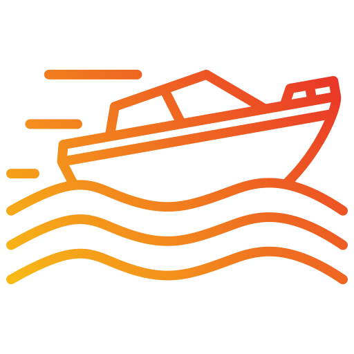 Speed boat Generic gradient outline icon
