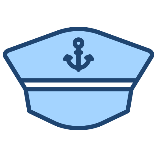 Captain cap Generic color lineal-color icon