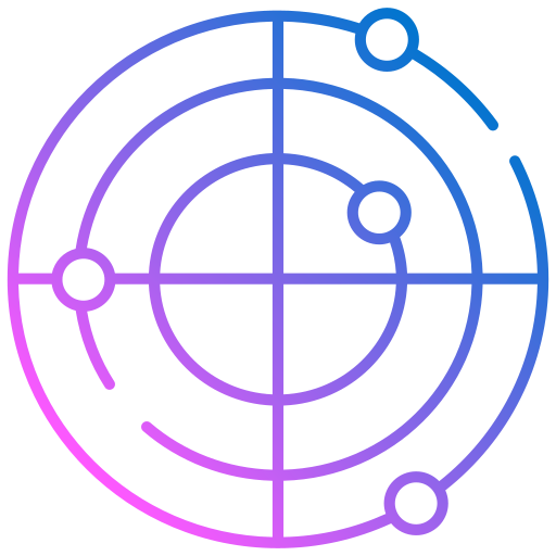 radar Generic gradient outline icona