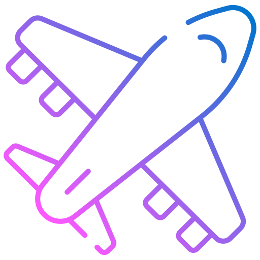 luchtvaartmaatschappij Generic gradient outline icoon