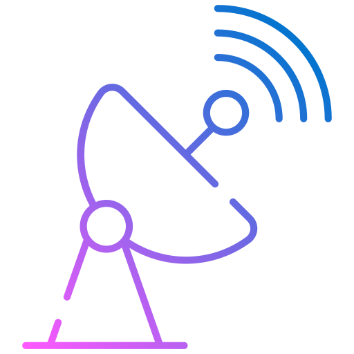 antena satelitarna Generic gradient outline ikona