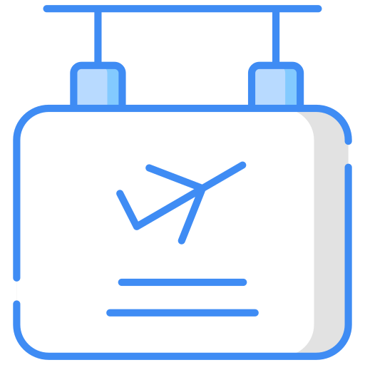 Flight information Generic color lineal-color icon