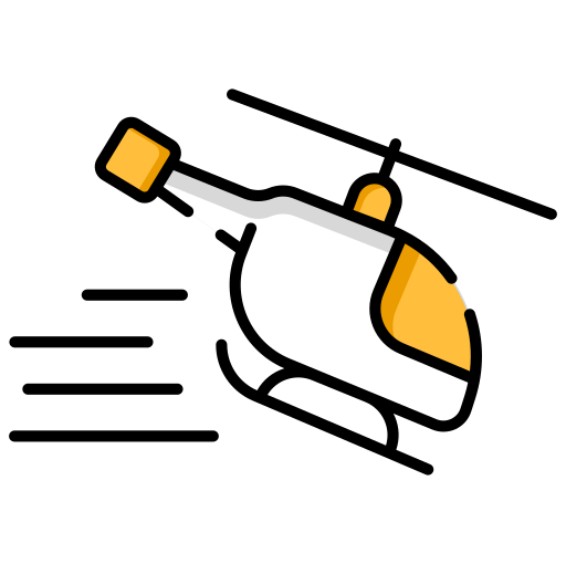 Helicopter Generic color lineal-color icon