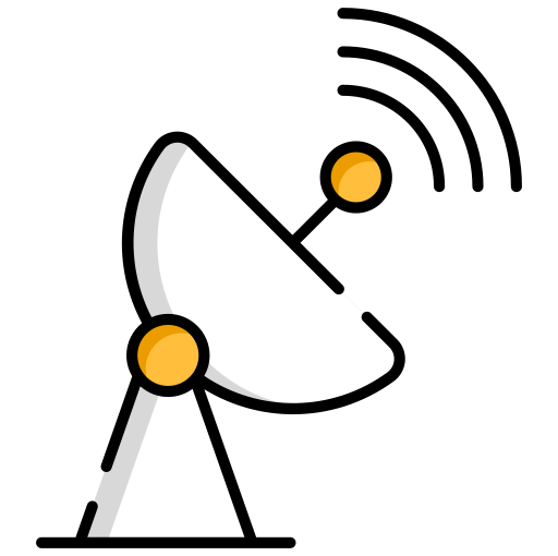 antena parabólica Generic color lineal-color icono