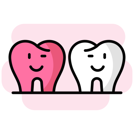 Здоровые зубы Generic color lineal-color иконка