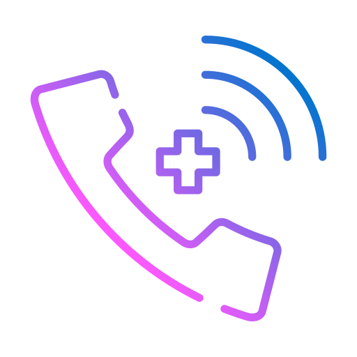 Emergency call Generic gradient outline icon