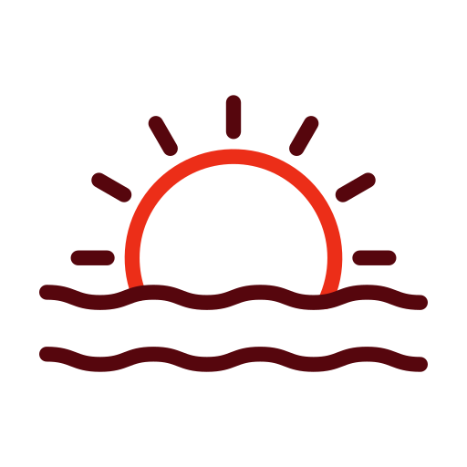 Sunset Generic color outline icon