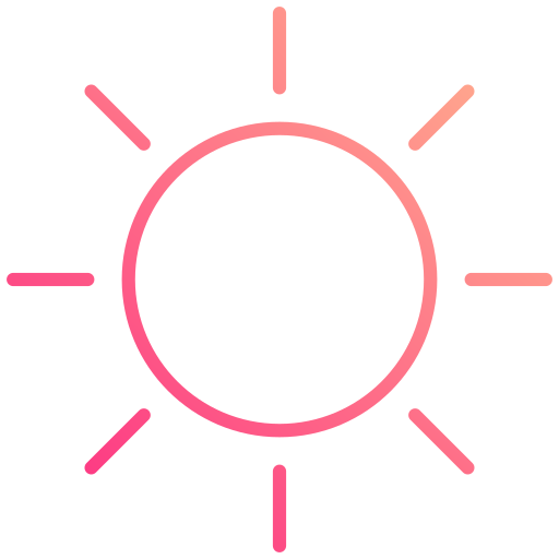 Sun Generic gradient outline icon