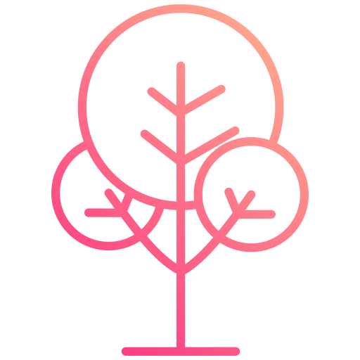 drzewo Generic gradient outline ikona