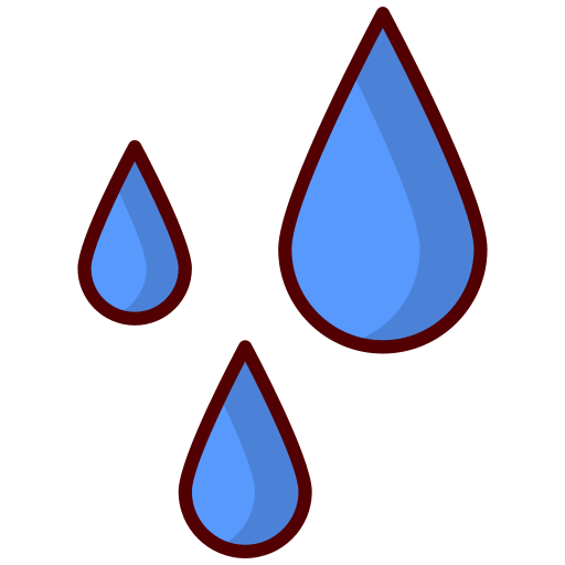빗방울 Generic color lineal-color icon