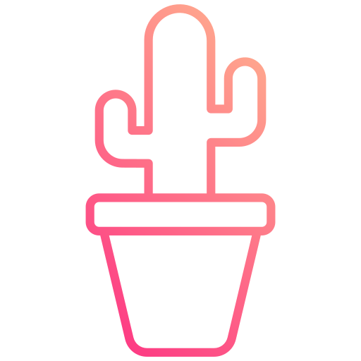 Cactus Generic gradient outline icon