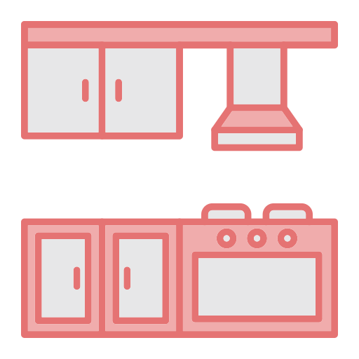 Kitchen cabinet Generic color lineal-color icon