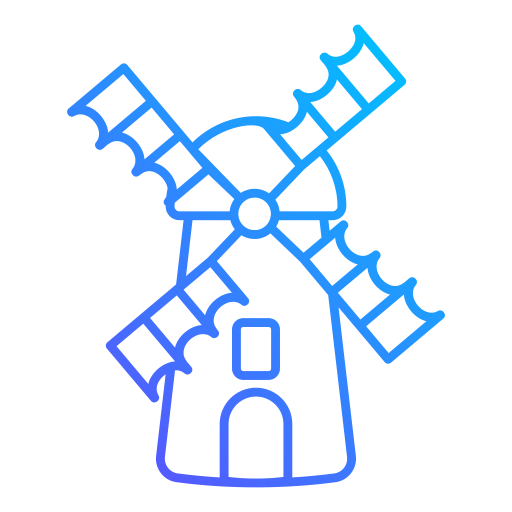 Ветряная мельница Generic gradient outline иконка