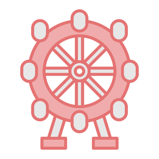 Ferris wheel Generic color lineal-color icon