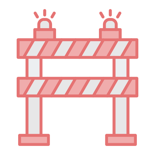Roadblock Generic color lineal-color icon