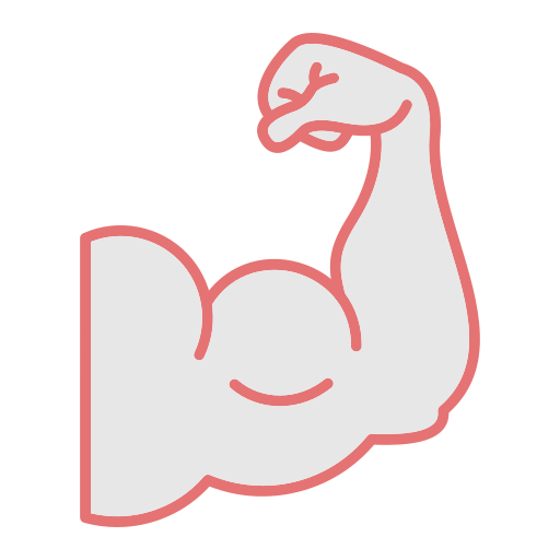 Biceps Generic color lineal-color icon