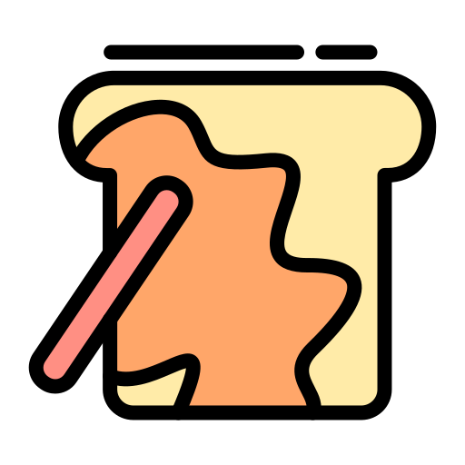Bread and butter Generic color lineal-color icon