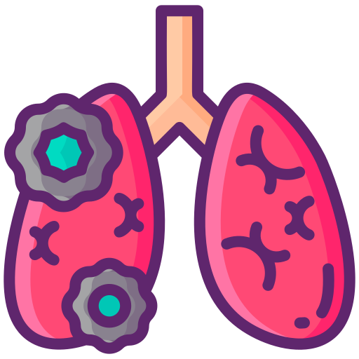 cáncer de pulmón Generic color lineal-color icono
