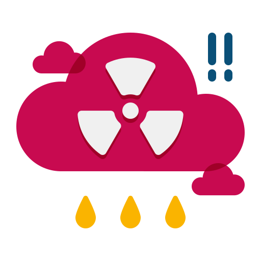Acid rain Generic color fill icon