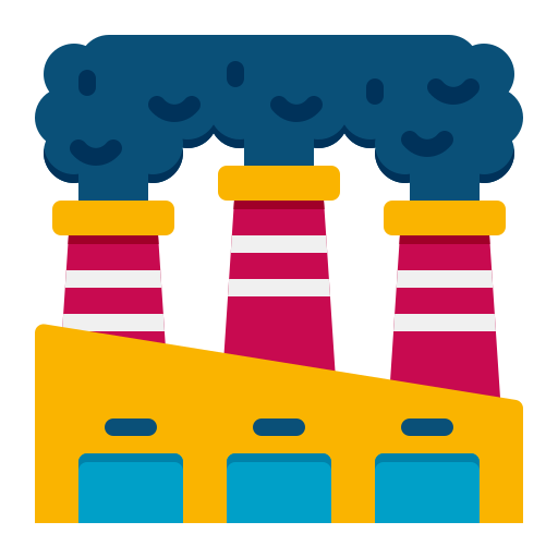 대기 오염 Generic color fill icon