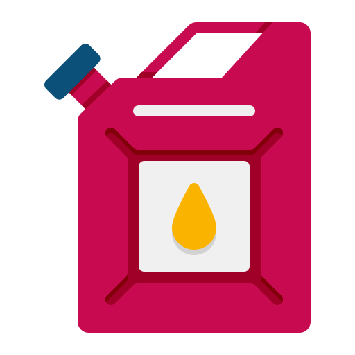 kanister na benzynę Generic color fill ikona