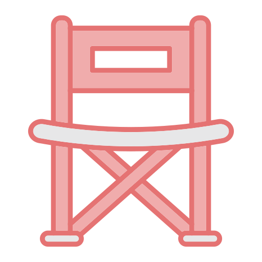 Кемпинг стул Generic color lineal-color иконка