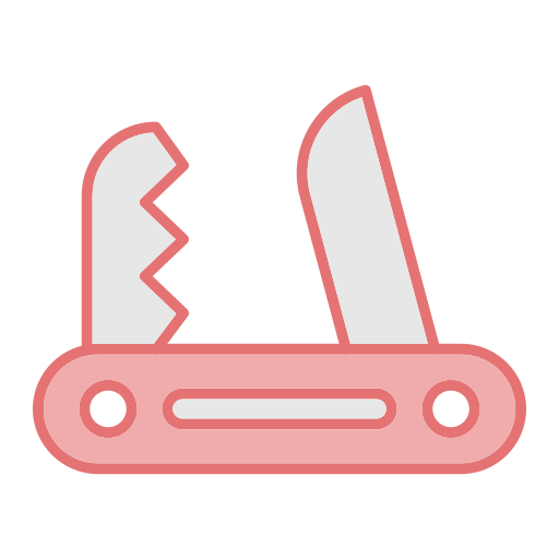 coltello tascabile Generic color lineal-color icona