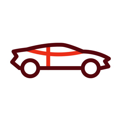 samochód sportowy Generic color outline ikona