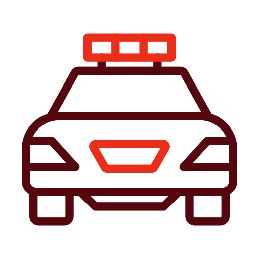 polizeiauto Generic color outline icon