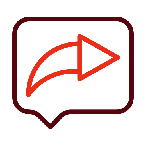 Forward message Generic color outline icon