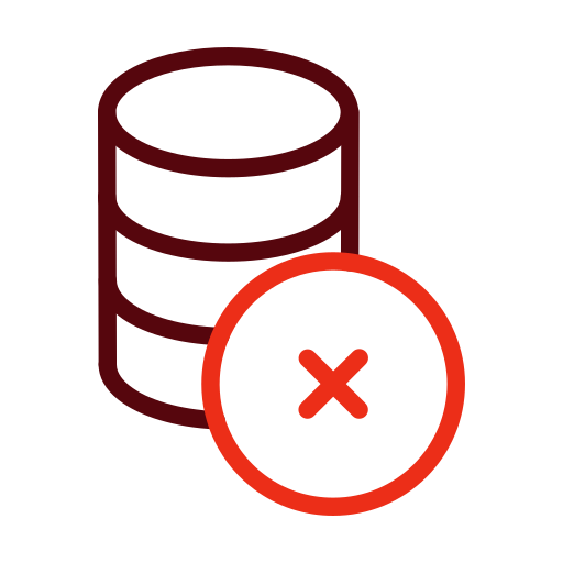 Delete database Generic color outline icon