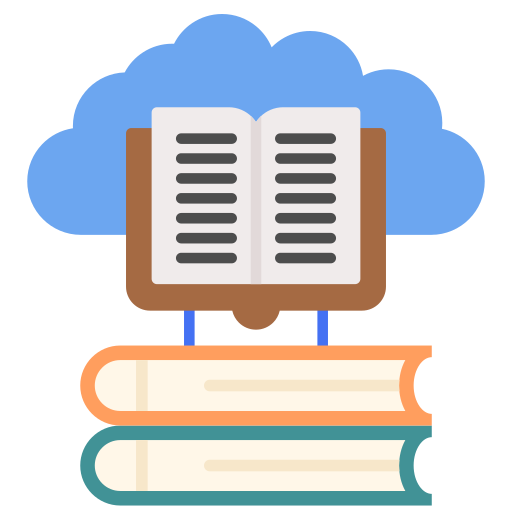 Cloud library Generic color fill icon