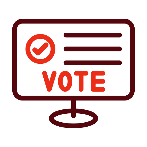 votação online Generic color outline Ícone