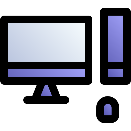 computer Generic gradient lineal-color icon
