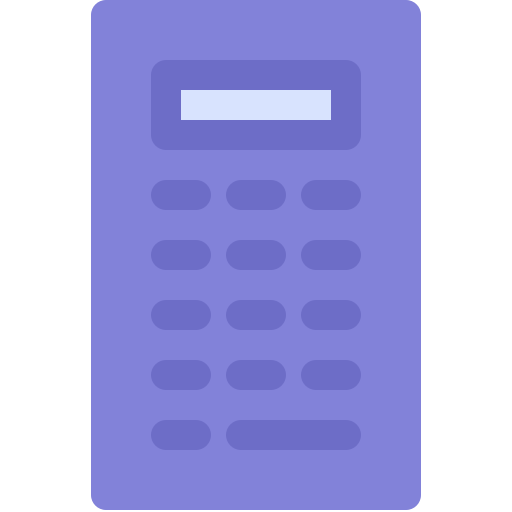 rekenmachine Generic color fill icoon