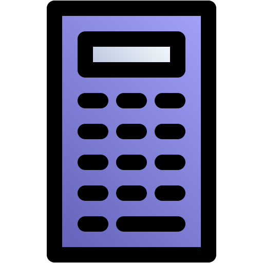 電卓 Generic gradient lineal-color icon
