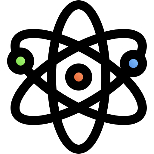 Átomo Generic gradient lineal-color icono