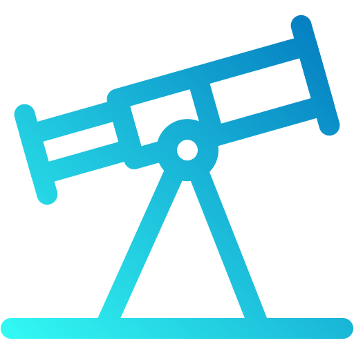望遠鏡アイコン Generic gradient outline icon