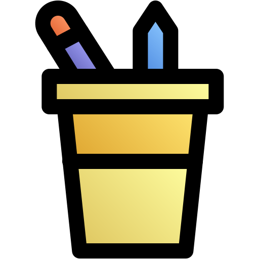 caja de lápices Generic gradient lineal-color icono