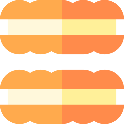 torta Basic Straight Flat Ícone