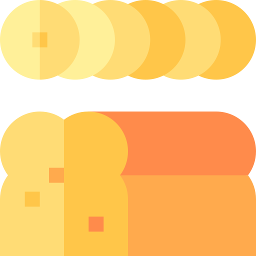 바나나 빵 Basic Straight Flat icon