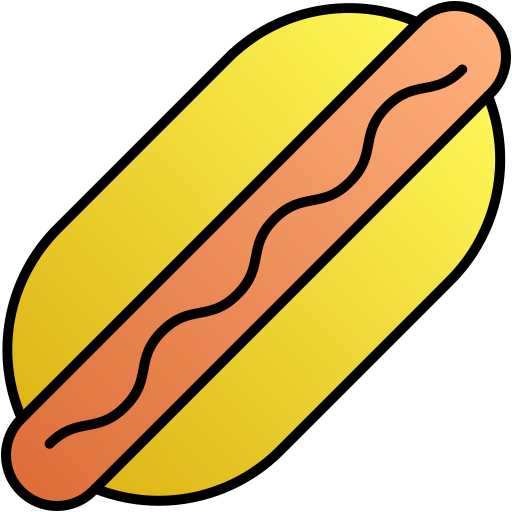 hotdog Generic gradient lineal-color ikona