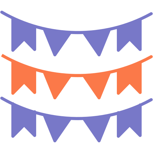 Garlands Generic color fill icon