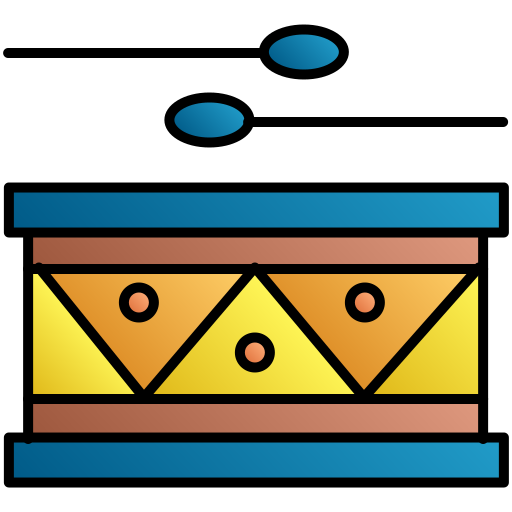 trommel Generic gradient lineal-color icoon