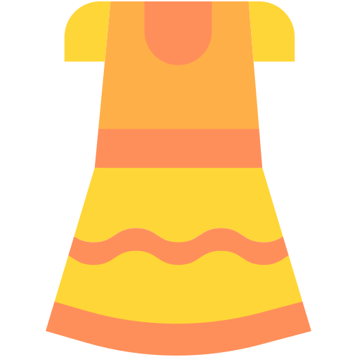 Широкая юбка в сборку Generic color fill иконка