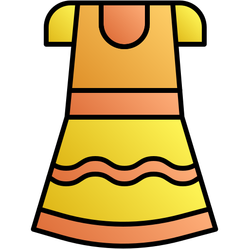 Широкая юбка в сборку Generic gradient lineal-color иконка