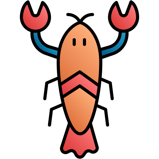 Lobster Generic gradient lineal-color icon