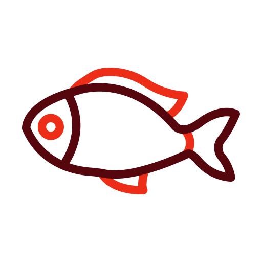 魚 Generic color outline icon
